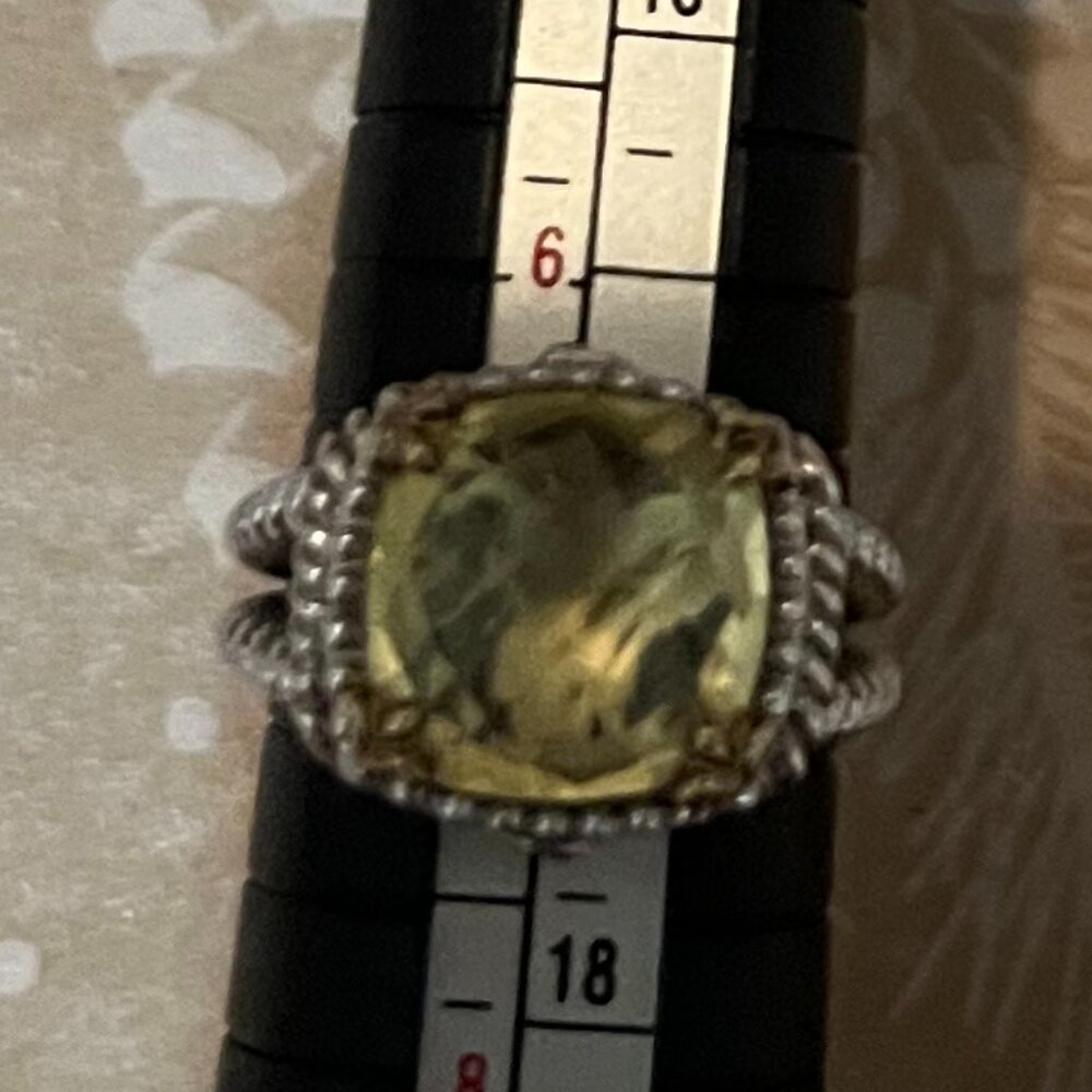 NWOT CITRINE RING STERLING SILVER SZ 7